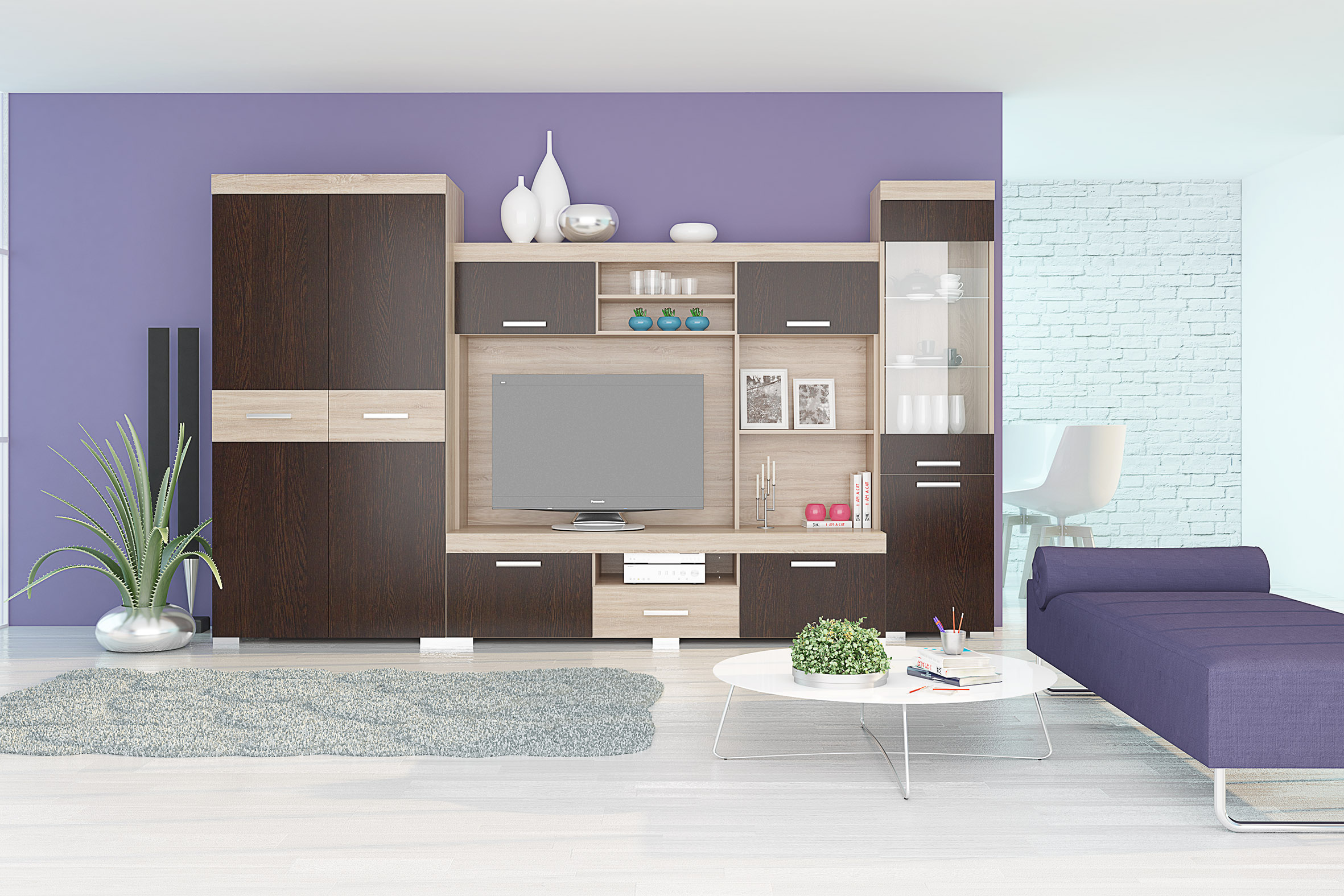 Living Madeira, 270x193, stejar sonoma/ stejar wenge