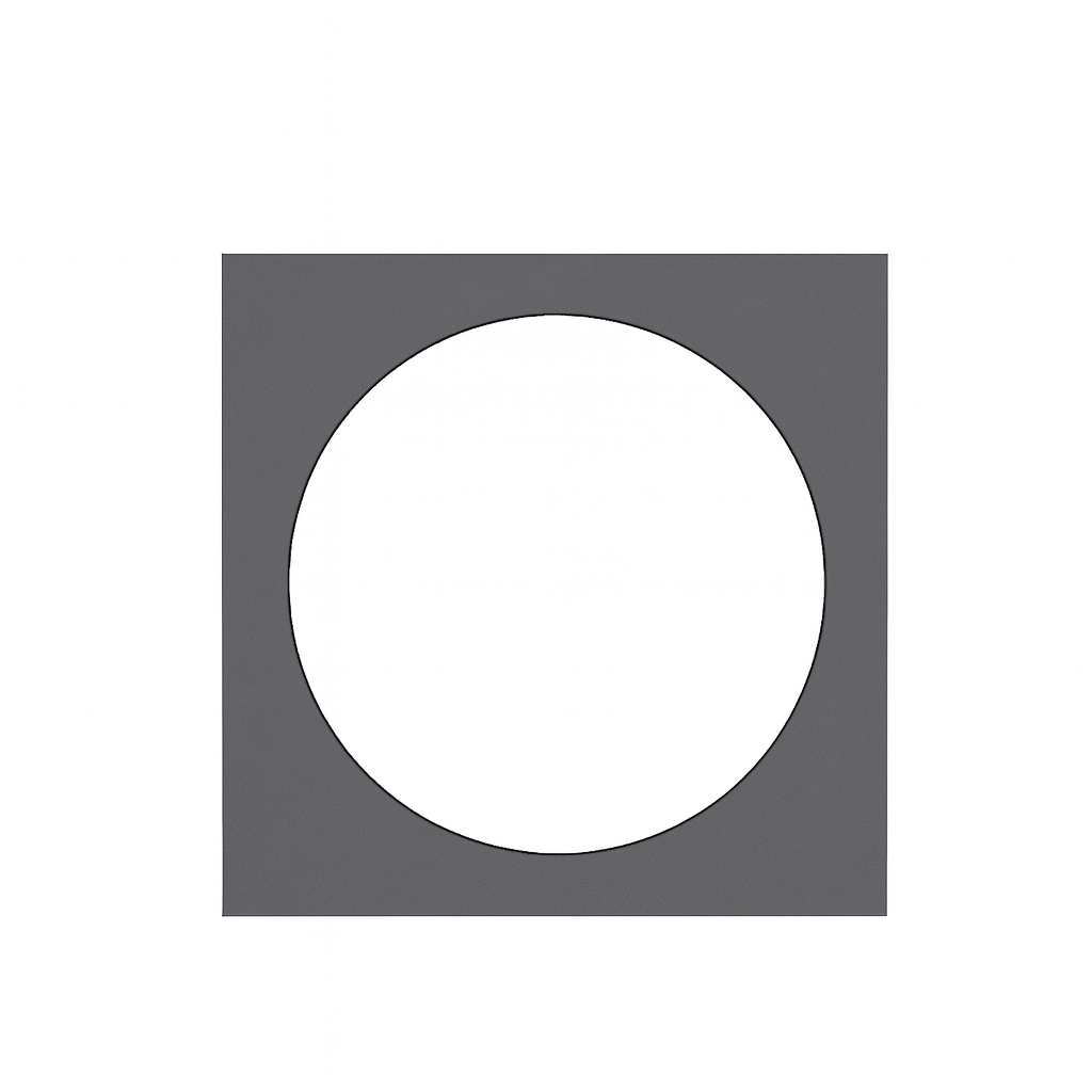 Oglinda rotunda Dallas, 80x80, grafit