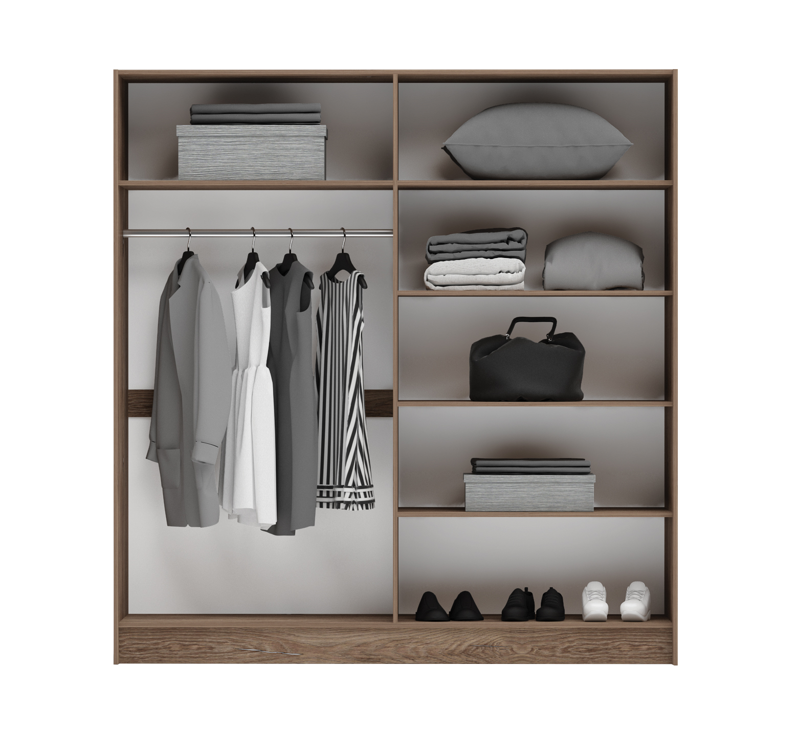 Set dormitor Modena, brown silverjack/ grafit - imagine 2