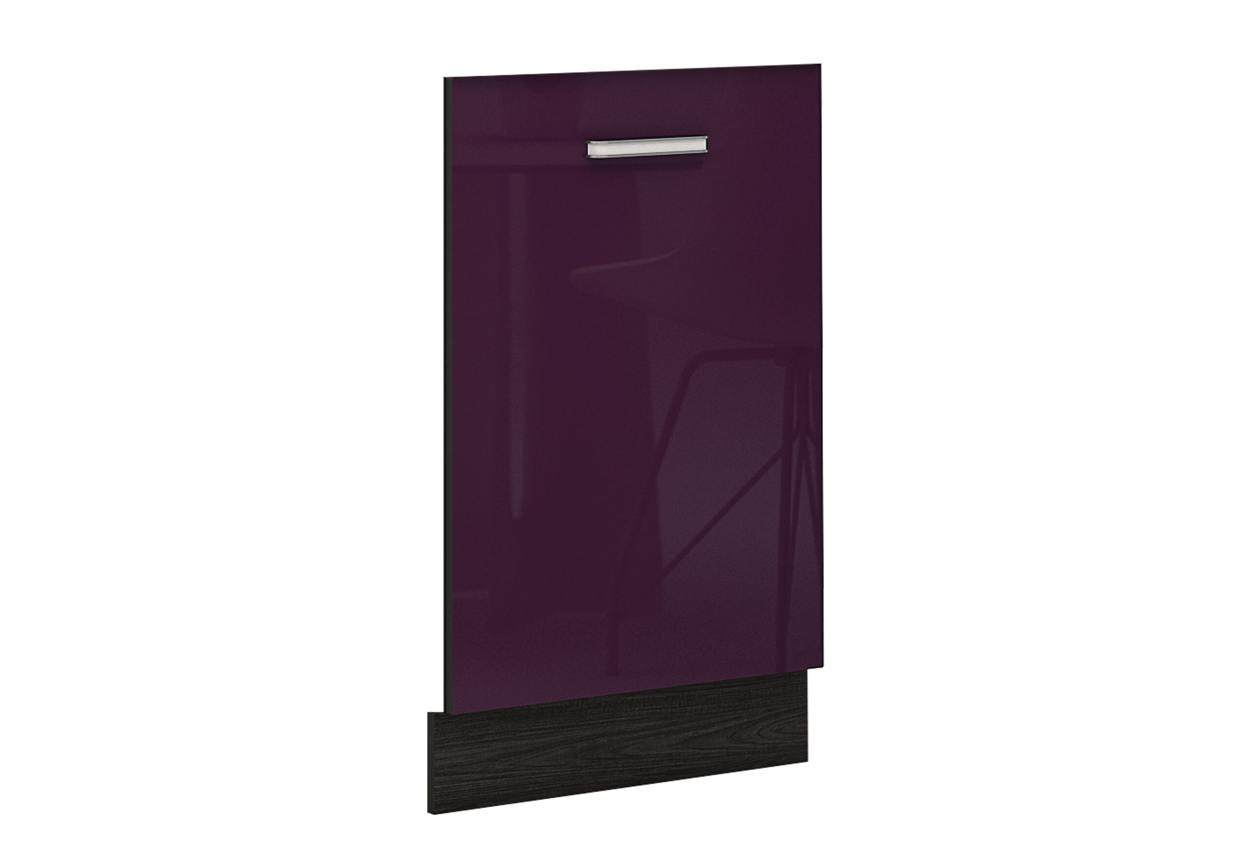 Usa masina spalat vase Elinor B65, 60 cm, violet lucios/ stejar carbon