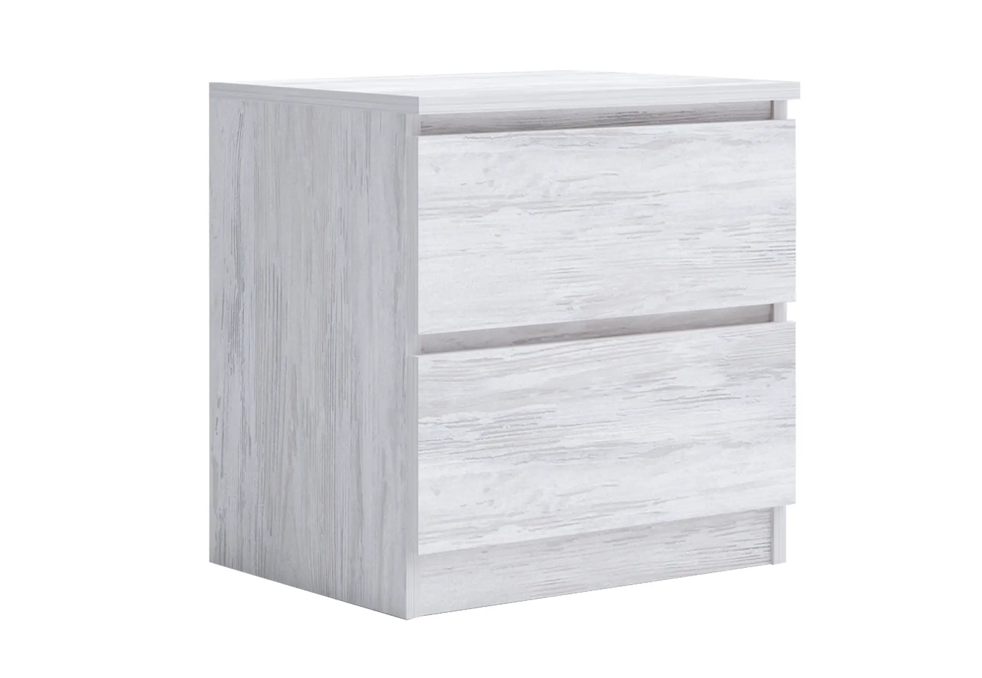Noptiera Leo 2, 45x36x47, stejar blanco