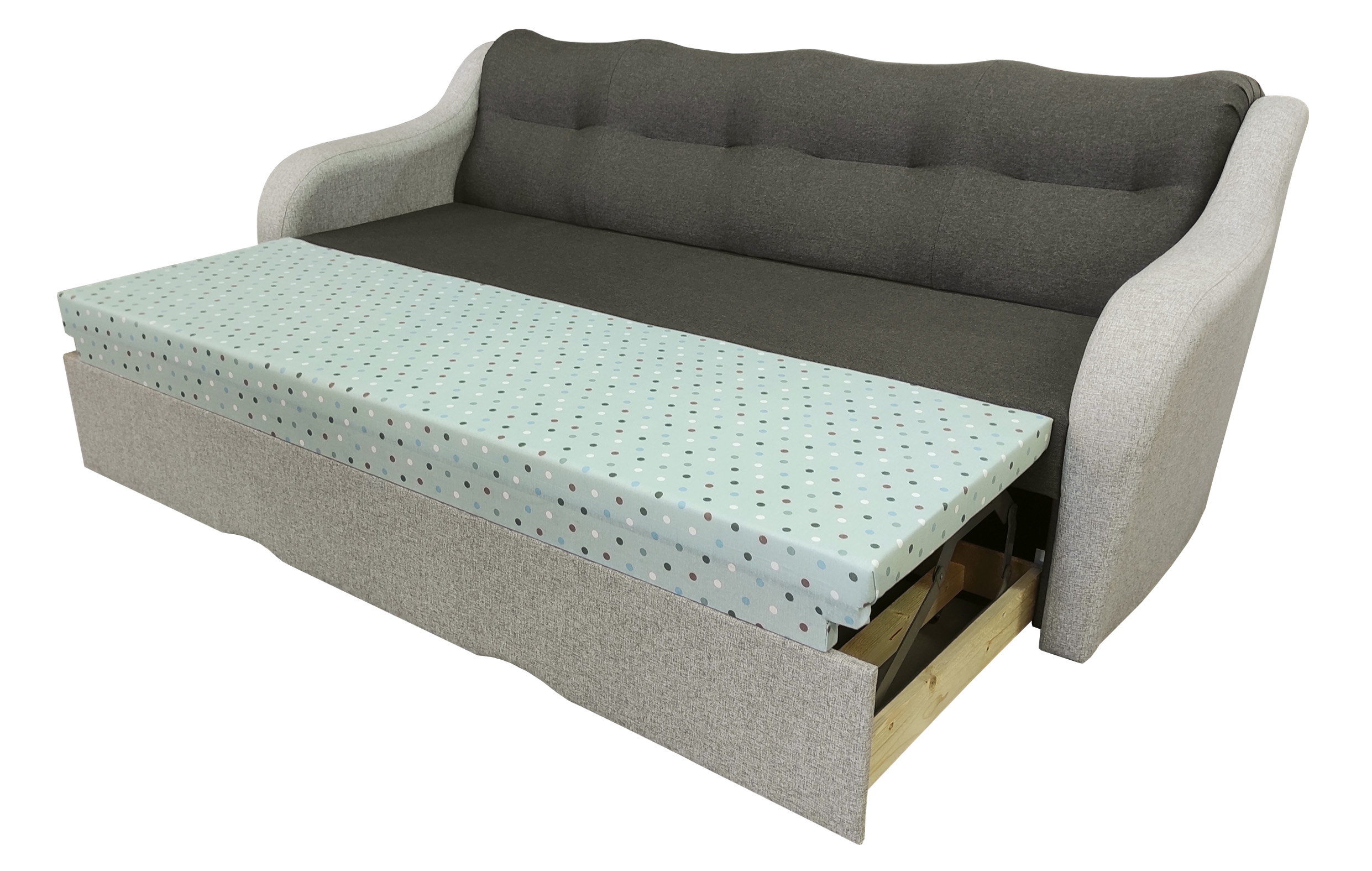 Canapea extensibila Apolo 24, 220x90x86, lars cappuccino/ lars brown - imagine 2