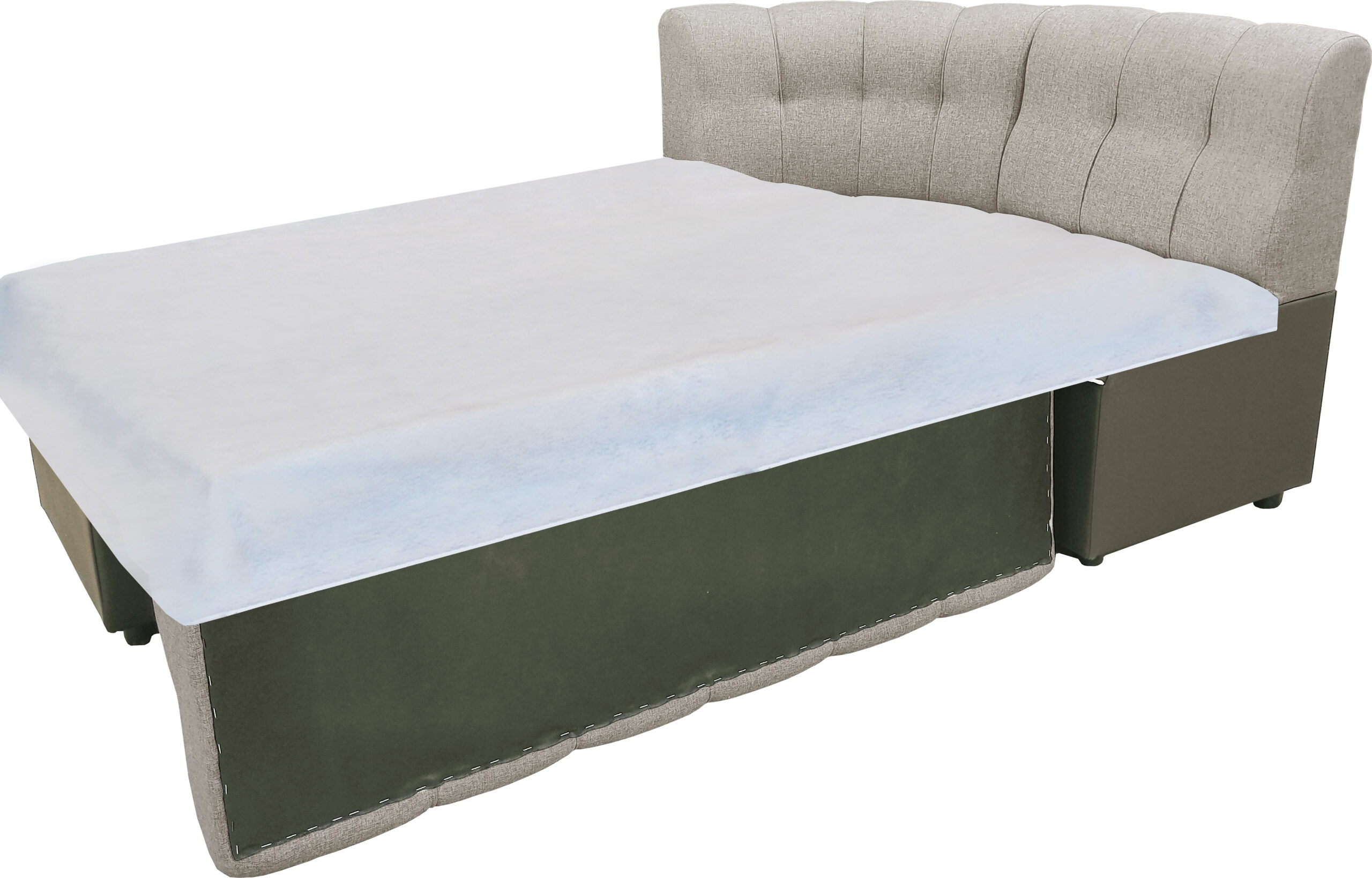 Colțar extensibil K3, 190x120x85, cobalt mat/ lars cappuccino - imagine 2