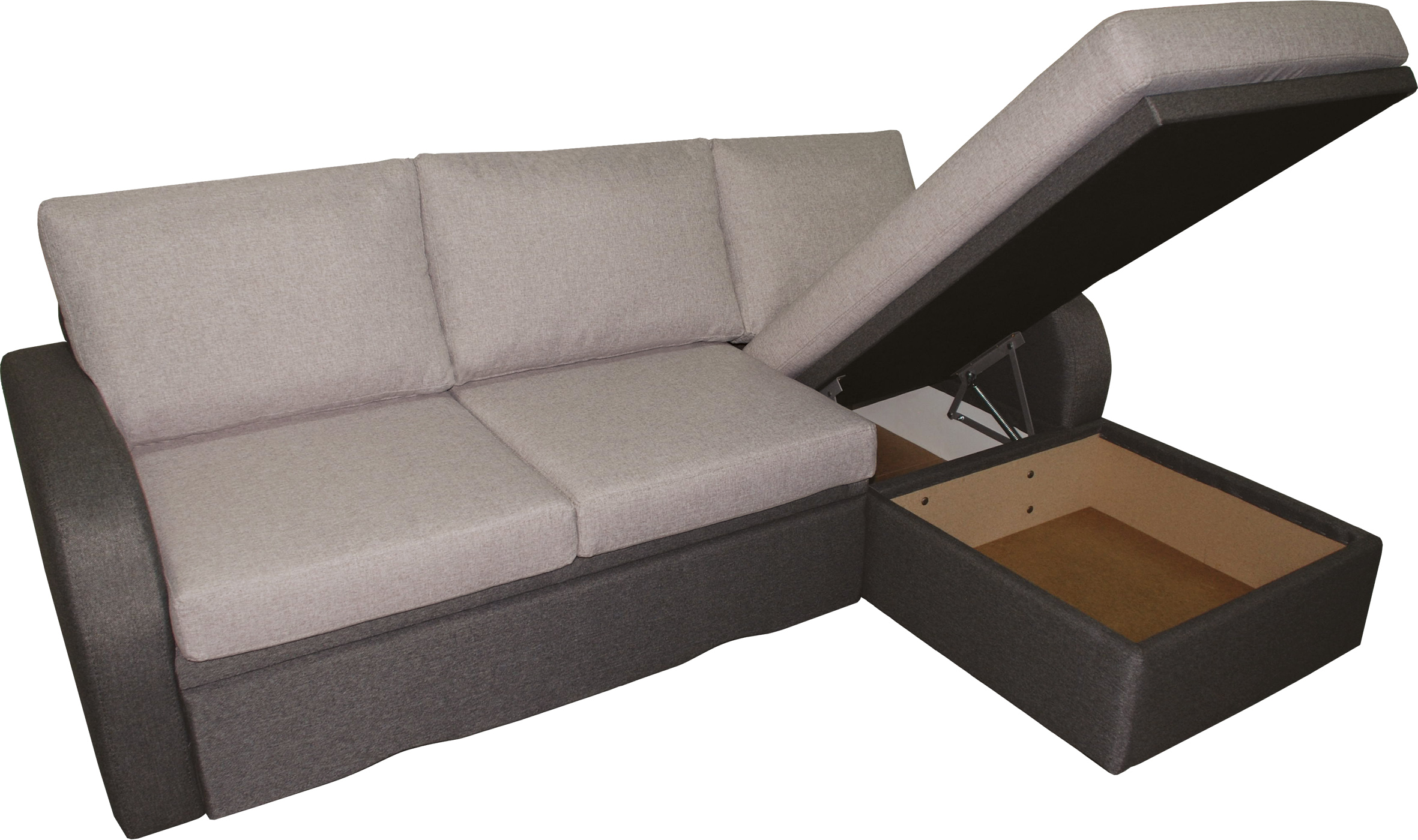 Coltar extensibil Marina SL cu 3 locuri, 210x146x75, lars brown/ lars cappuccino - imagine 2