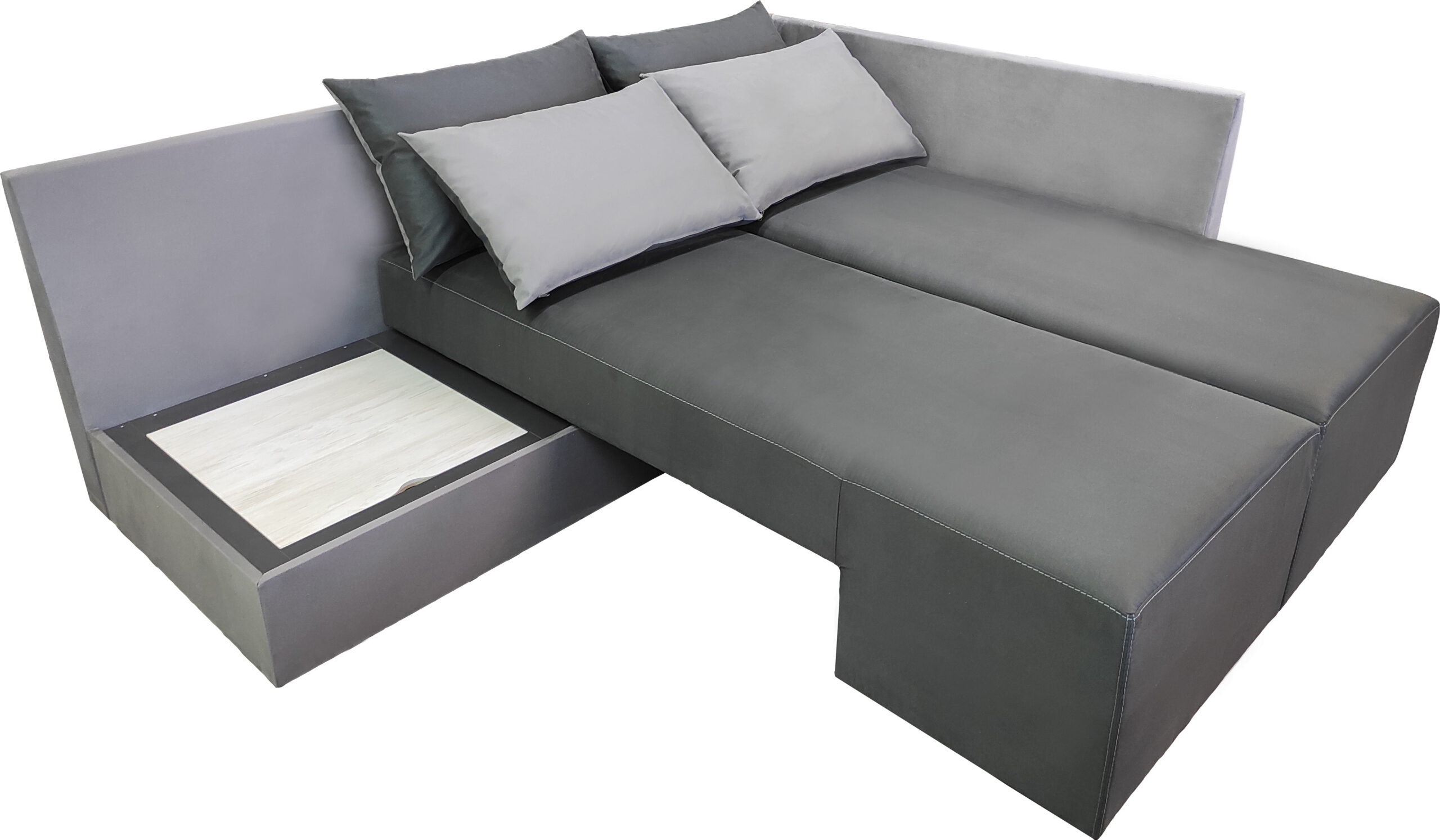 Coltar extensibil Torino, 265x205x79, gri prima/ antracit prima - imagine 3