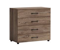 Comoda Apolo 2, 4 sertare, 80x43x74, brown silverjack